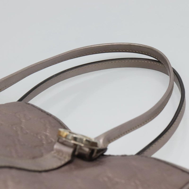 GUCCI GG Canvas Guccissima Tote Bag Leather Pink Gold 232957 Auth hk2473