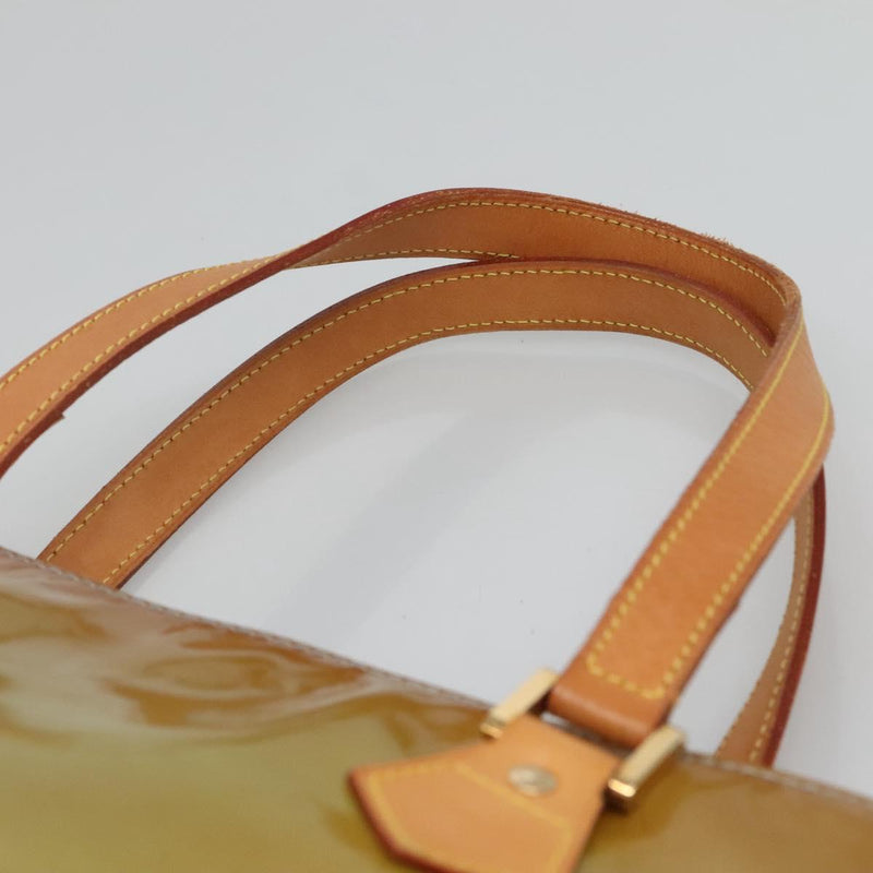 LOUIS VUITTON Monogram Vernis Houston Hand Bag Baby Blue M91005 LV Auth hk2533