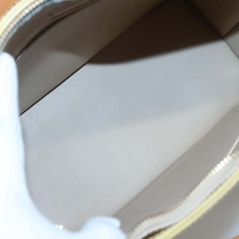 LOUIS VUITTON Monogram Vernis Houston Hand Bag Beige M91004 LV Auth hk2534