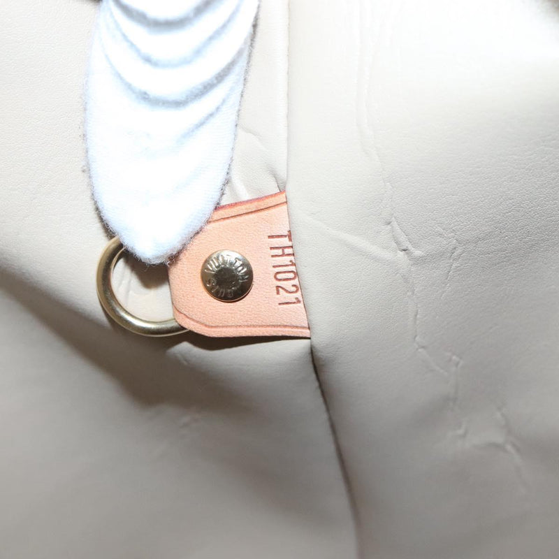 LOUIS VUITTON Monogram Vernis Houston Hand Bag Beige M91004 LV Auth hk2534
