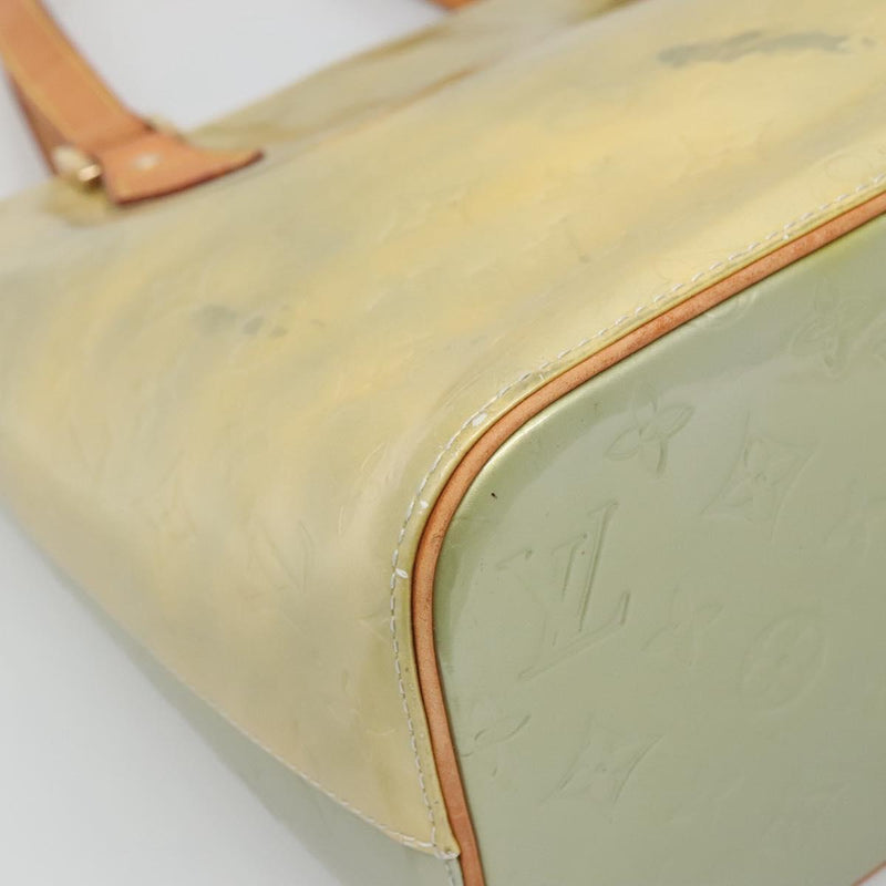 LOUIS VUITTON Monogram Vernis Houston Hand Bag Gris M91053 LV Auth hk2535