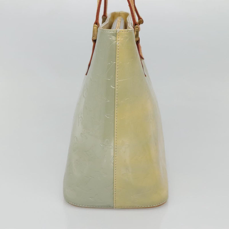 LOUIS VUITTON Monogram Vernis Houston Hand Bag Gris M91053 LV Auth hk2535