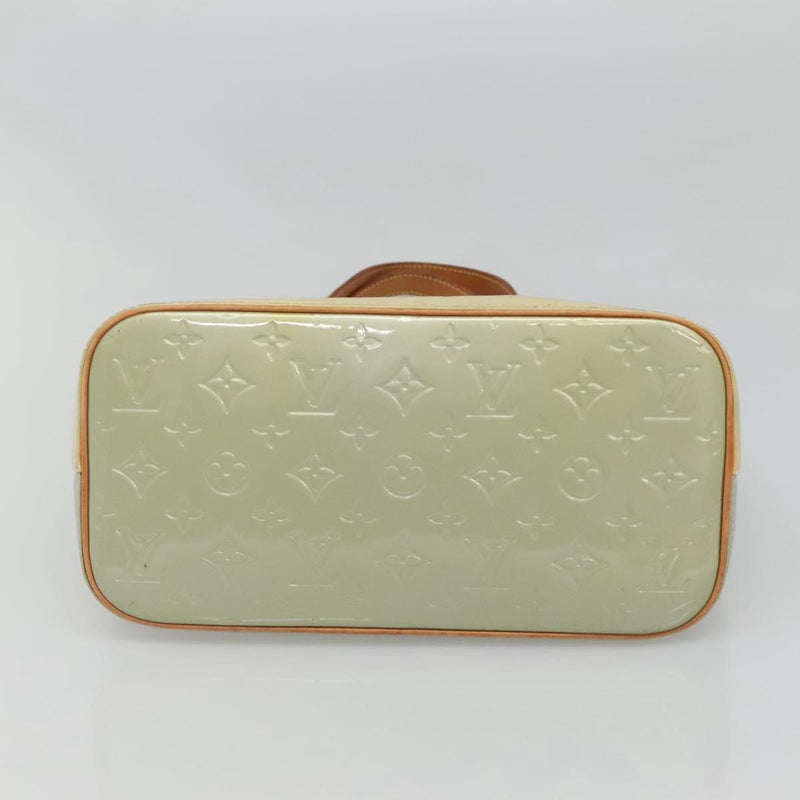LOUIS VUITTON Monogram Vernis Houston Hand Bag Gris M91053 LV Auth hk2535