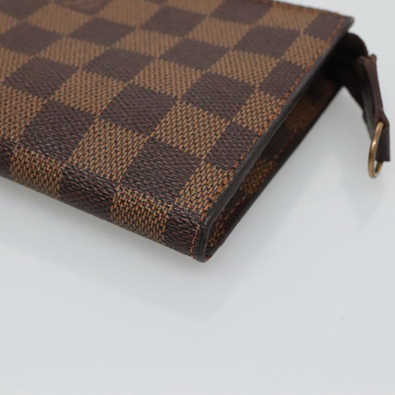 LOUIS VUITTON Damier Ebene Marais  Pouch LV Auth hk2541
