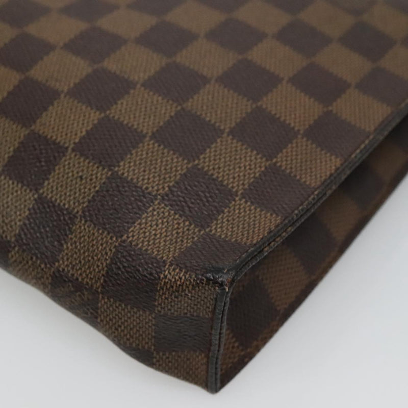 LOUIS VUITTON Damier Ebene Poche Toilette 26 Pouch N47543 LV Auth hk2542