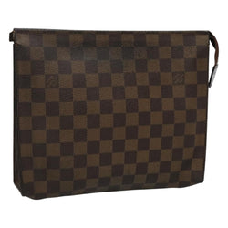 LOUIS VUITTON Damier Ebene Poche Toilette 26 Pouch N47543 LV Auth hk2542