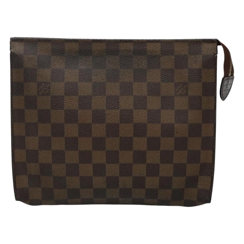 LOUIS VUITTON Damier Ebene Poche Toilette 26 Pouch N47543 LV Auth hk2542