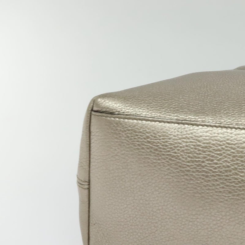 GUCCI Chain Soho Shoulder Bag Leather Gold 308982 Auth PP449