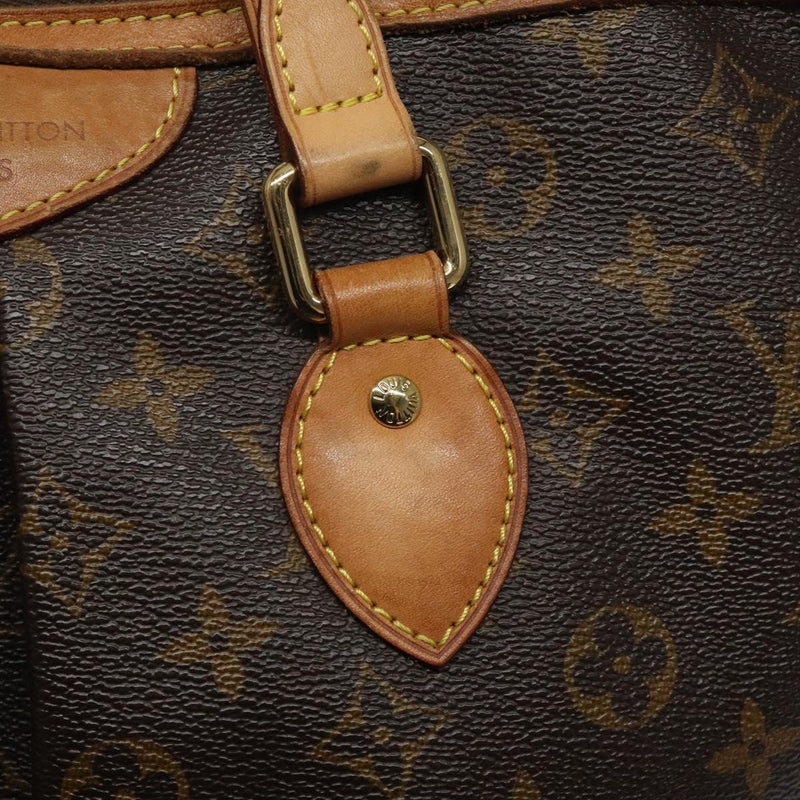 LOUIS VUITTON Monogram Palermo PM Tote Bag M40145 LV Auth PP455