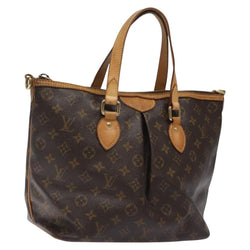 LOUIS VUITTON Monogram Palermo PM Tote Bag M40145 LV Auth PP455