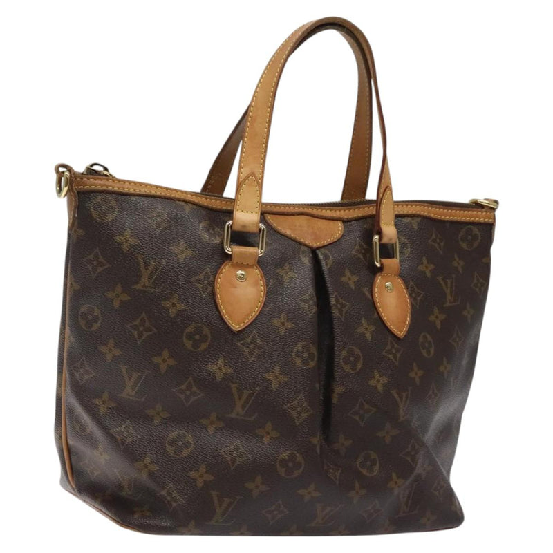 LOUIS VUITTON Monogram Palermo PM Tote Bag M40145 LV Auth PP455