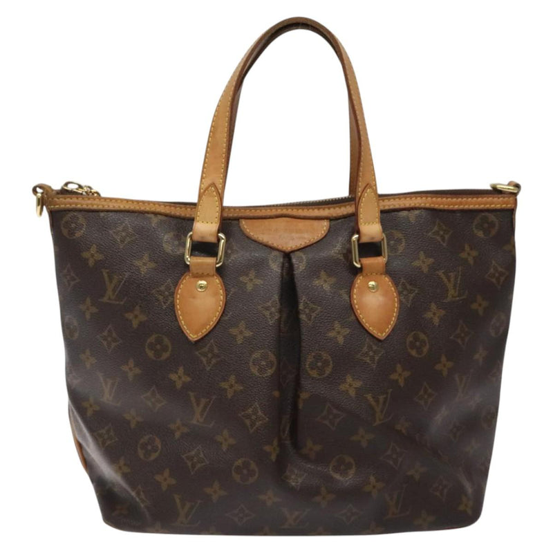 LOUIS VUITTON Monogram Palermo PM Tote Bag M40145 LV Auth PP455