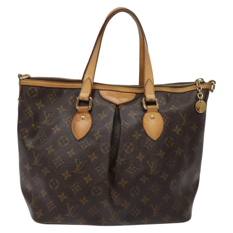LOUIS VUITTON Monogram Palermo PM Tote Bag M40145 LV Auth PP455