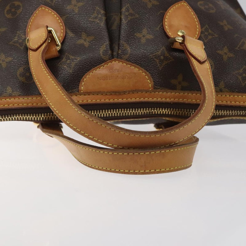 LOUIS VUITTON Monogram Palermo PM Tote Bag M40145 LV Auth PP455
