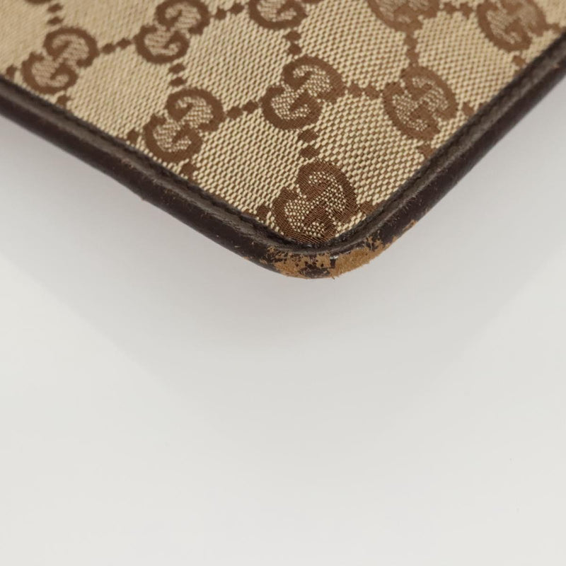 GUCCI GG Canvas Shoulder Bag Beige 27639 Auth PP476