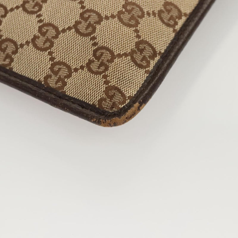 GUCCI GG Canvas Shoulder Bag Beige 27639 Auth PP476
