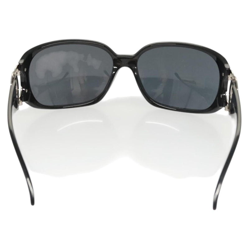 CHANEL Sunglasses plastic Black CC Auth sw484