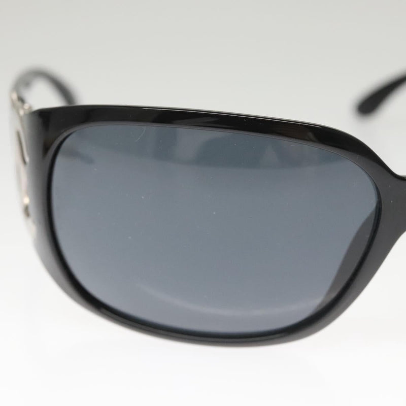 CHANEL Sunglasses plastic Black CC Auth sw484