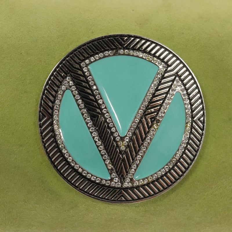 VALENTINO Shoulder Bag Suede Green