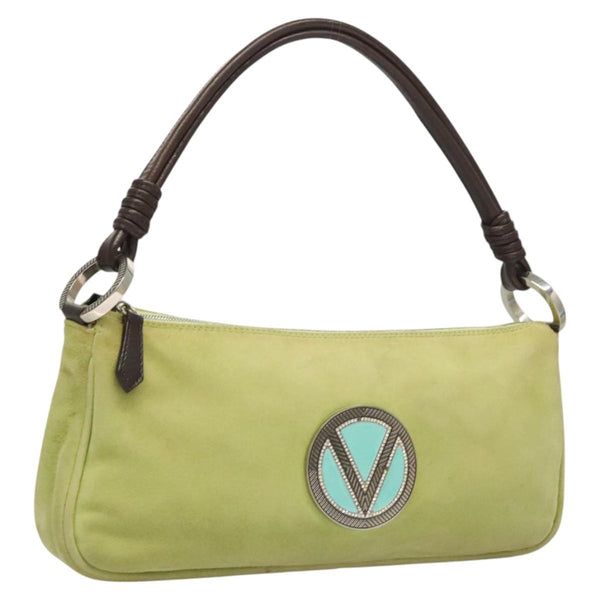 VALENTINO Shoulder Bag Suede Green