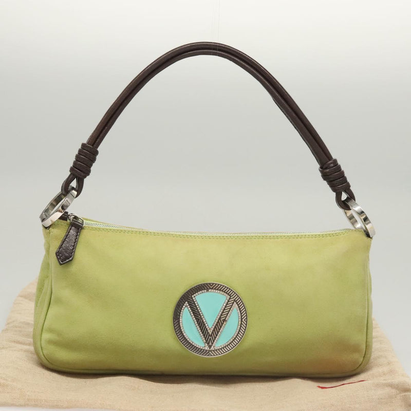 VALENTINO Shoulder Bag Suede Green