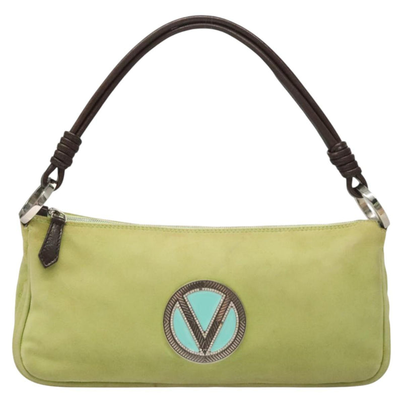 VALENTINO Shoulder Bag Suede Green