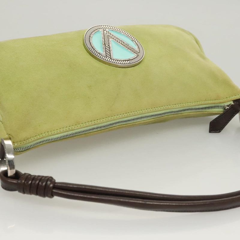 VALENTINO Shoulder Bag Suede Green