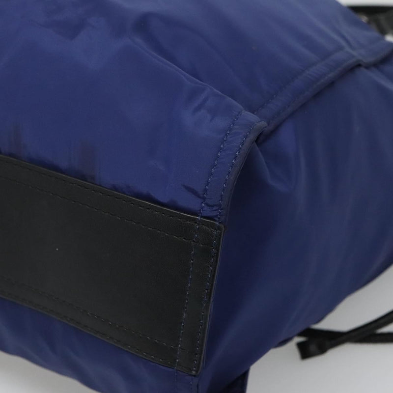 BURBERRY Tote Bag Nylon Blue Auth th5850