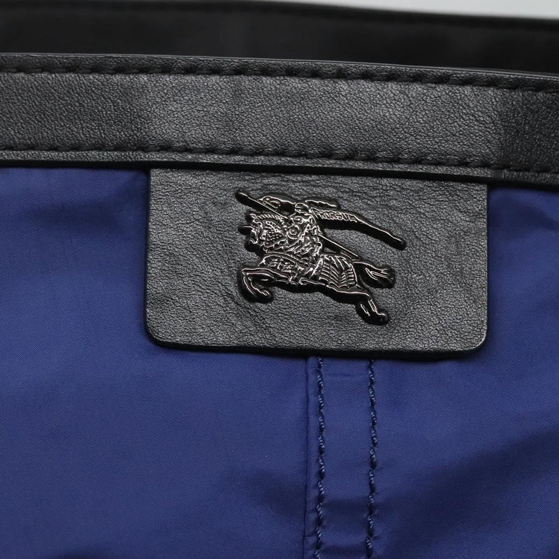 BURBERRY Tote Bag Nylon Blue Auth th5850