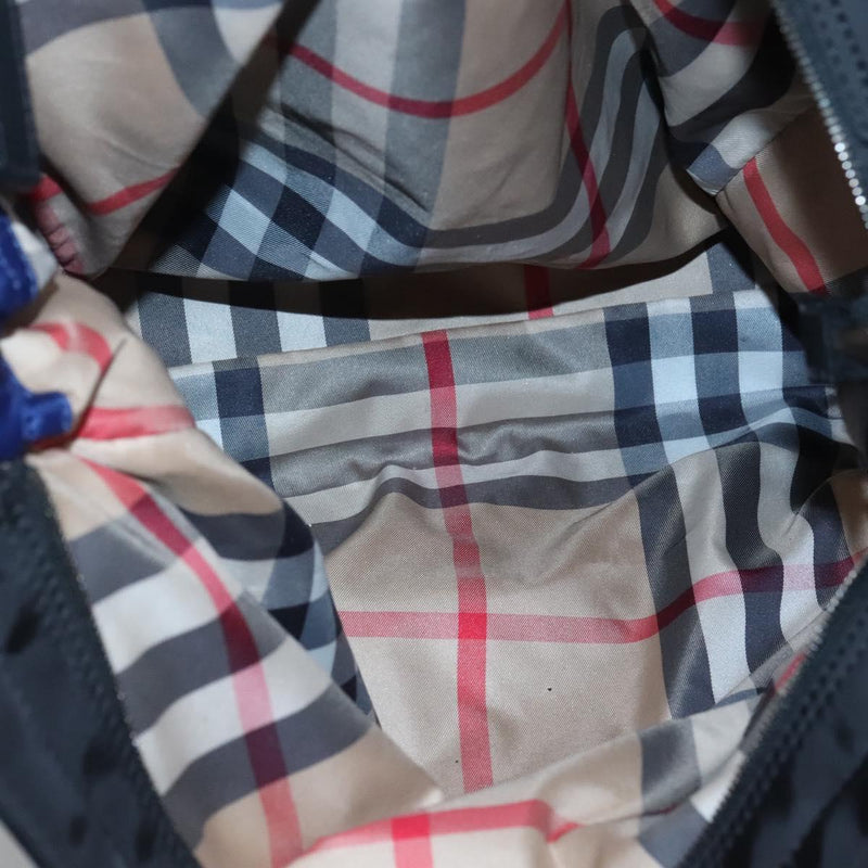 BURBERRY Tote Bag Nylon Blue Auth th5850