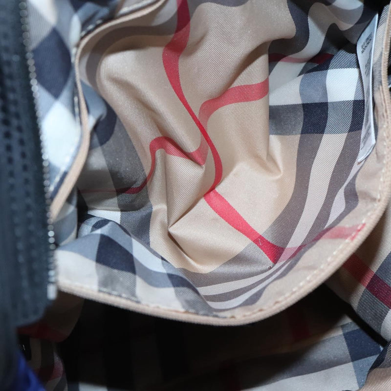 BURBERRY Tote Bag Nylon Blue Auth th5850