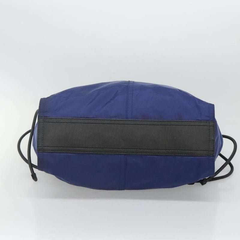 BURBERRY Tote Bag Nylon Blue Auth th5850