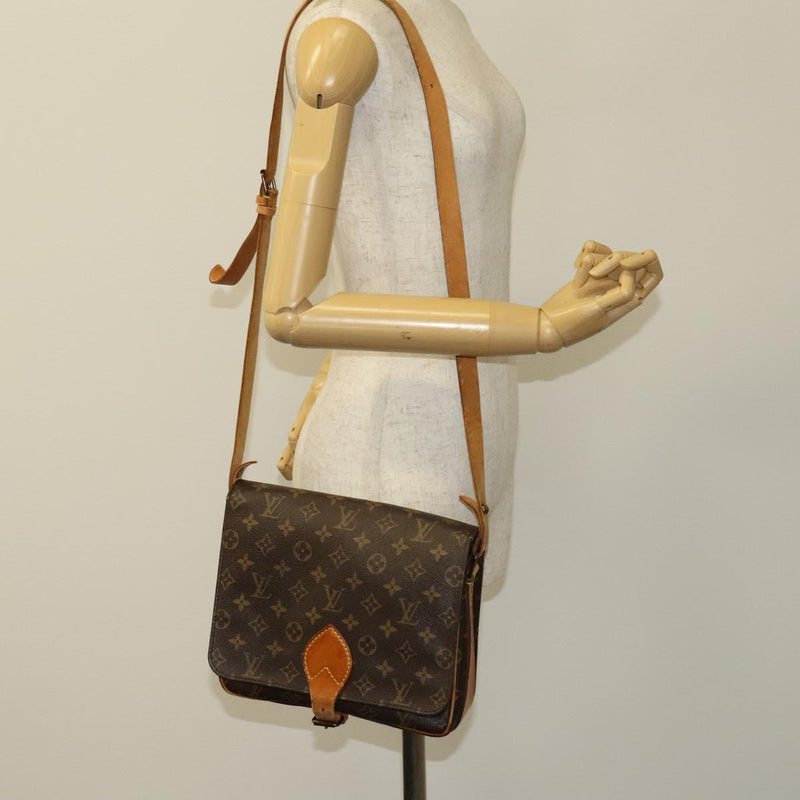 LOUIS VUITTON Monogram Cartouchiere GM Shoulder Bag M51252 LV Auth th5855