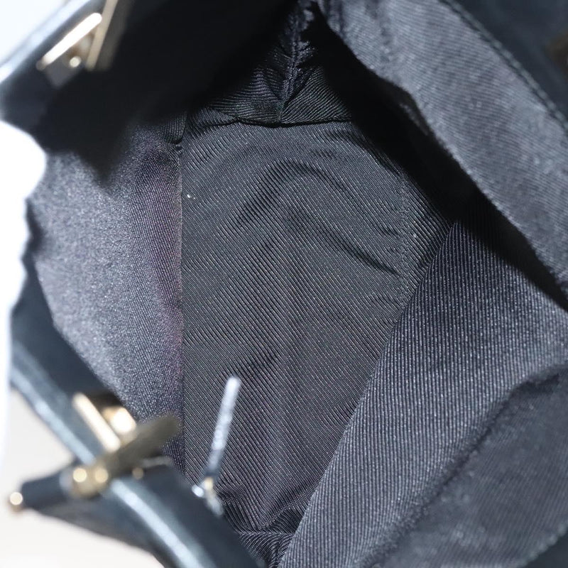 GUCCI GG Canvas Tote Bag Black Gold 002 1099 Auth th5885