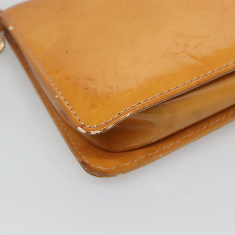 LOUIS VUITTON Vernis Lexington Accessory Pouch Beige M91010 LV Auth th5908