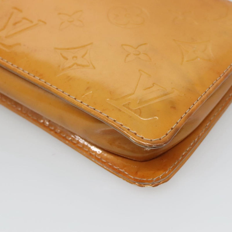 LOUIS VUITTON Vernis Lexington Accessory Pouch Beige M91010 LV Auth th5908