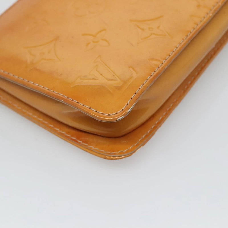 LOUIS VUITTON Vernis Lexington Accessory Pouch Beige M91010 LV Auth th5908