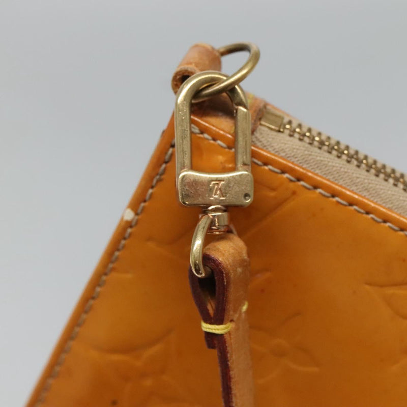 LOUIS VUITTON Vernis Lexington Accessory Pouch Beige M91010 LV Auth th5908