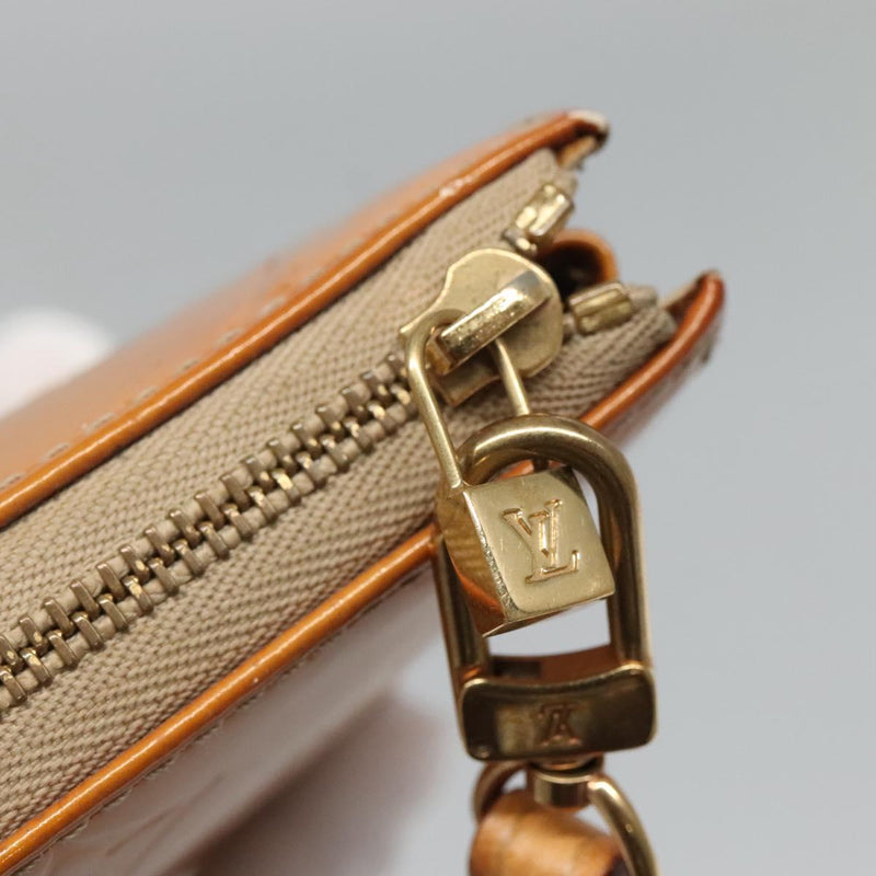LOUIS VUITTON Vernis Lexington Accessory Pouch Beige M91010 LV Auth th5908