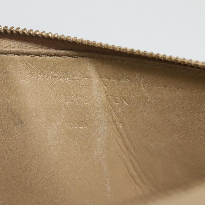LOUIS VUITTON Vernis Lexington Accessory Pouch Beige M91010 LV Auth th5908