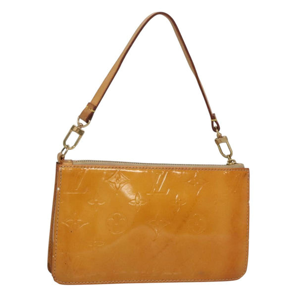 LOUIS VUITTON Vernis Lexington Accessory Pouch Beige M91010 LV Auth th5908