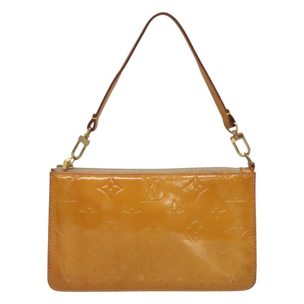 LOUIS VUITTON Vernis Lexington Accessory Pouch Beige M91010 LV Auth th5908