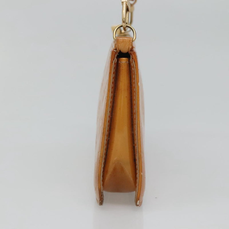 LOUIS VUITTON Vernis Lexington Accessory Pouch Beige M91010 LV Auth th5908
