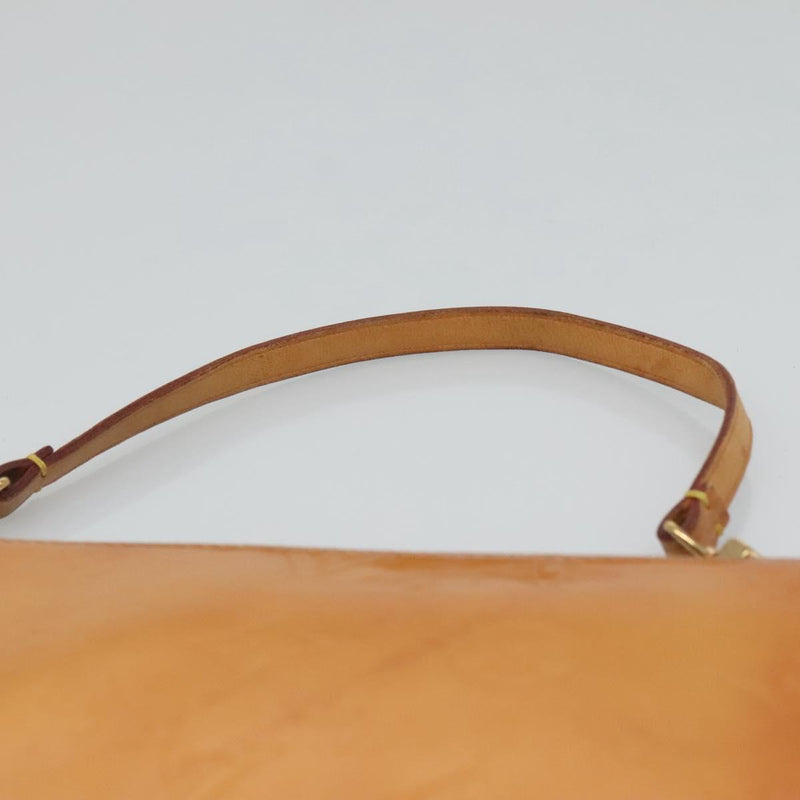 LOUIS VUITTON Vernis Lexington Accessory Pouch Beige M91010 LV Auth th5908
