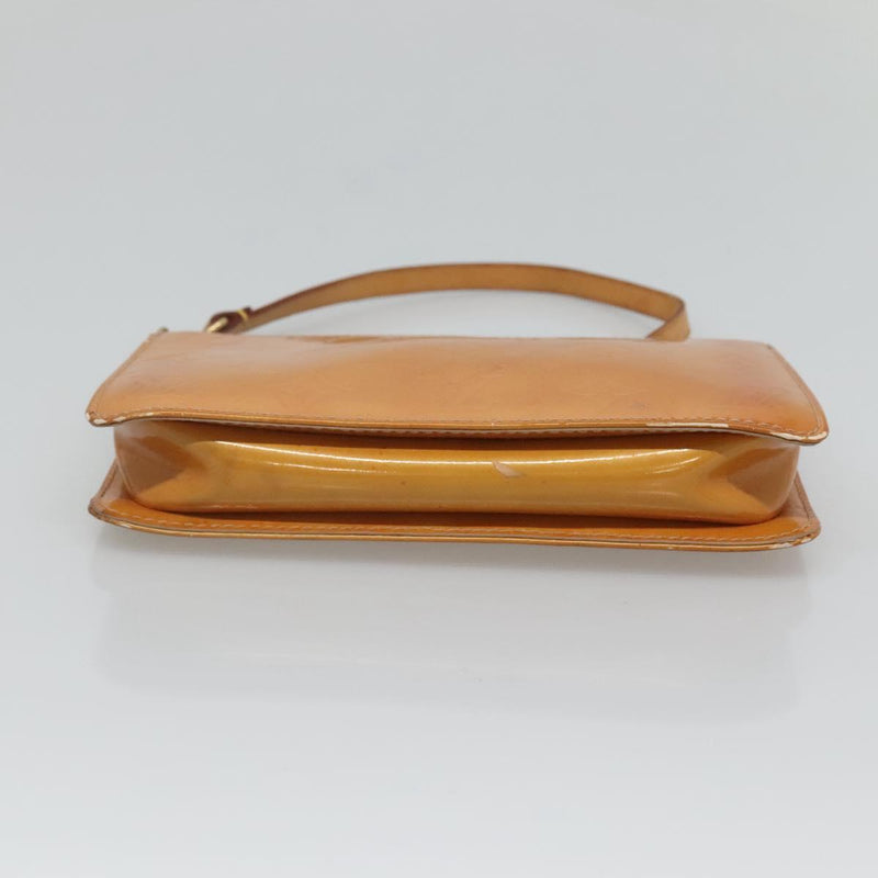 LOUIS VUITTON Vernis Lexington Accessory Pouch Beige M91010 LV Auth th5908