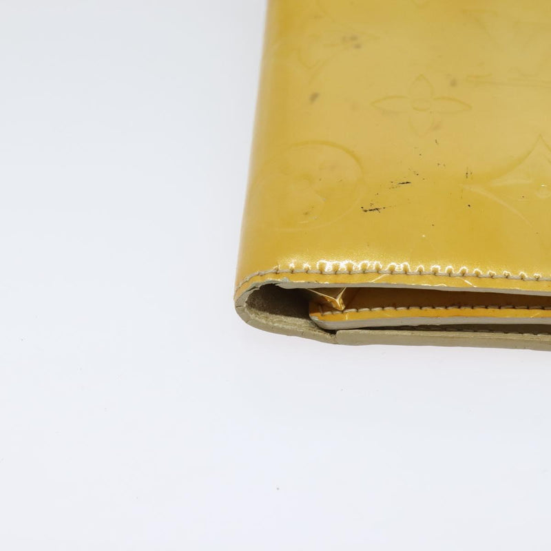 LOUIS VUITTON Monogram Vernis Walker Wallet Beige M91074 LV Auth th5910