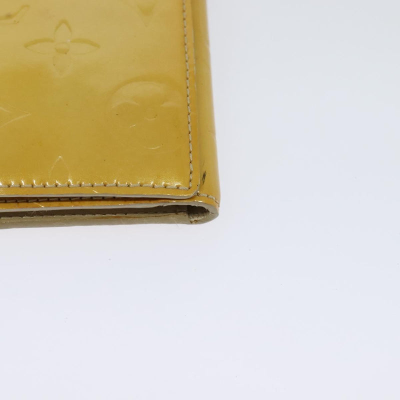 LOUIS VUITTON Monogram Vernis Walker Wallet Beige M91074 LV Auth th5910