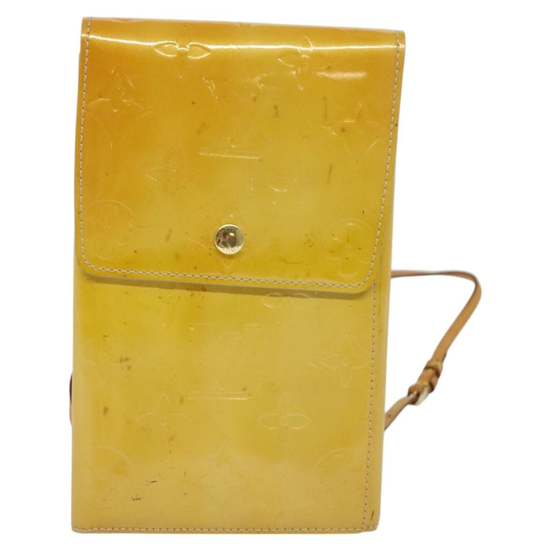 LOUIS VUITTON Monogram Vernis Walker Wallet Beige M91074 LV Auth th5910