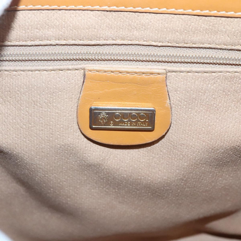 GUCCI Micro GG Supreme Shoulder Bag PVC Beige Gold 001 116 0924 Auth th5924