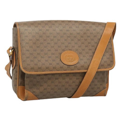 GUCCI Micro GG Supreme Shoulder Bag PVC Beige Gold 001 116 0924 Auth th5924